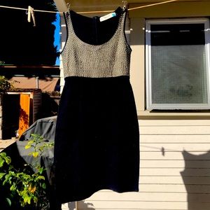 Wool and silk pencil dress